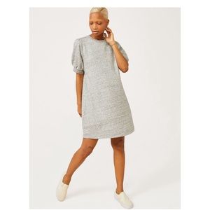 NEW Free Assembly Heather Gray Puff Shoulder Dress SOLD OUT